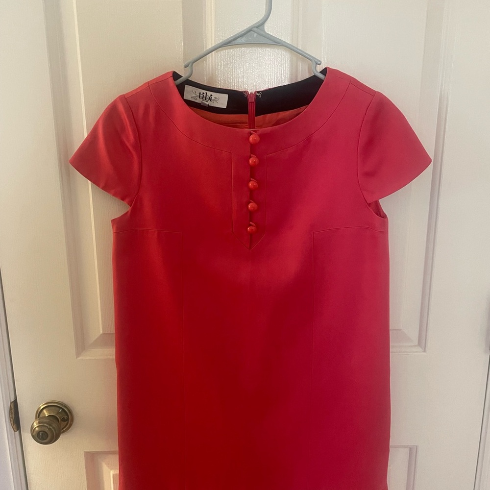 Tibi Red Mini Dress